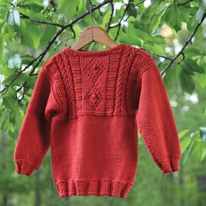 482 Copper Penny Child's Pullover - Sweater Knitting Pattern for Kids in Valley Yarns Valley Superwash