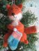 Festive Fox Hanging Ornament