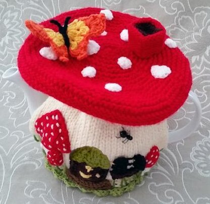 Fairy Mushroom House Tea Cosy