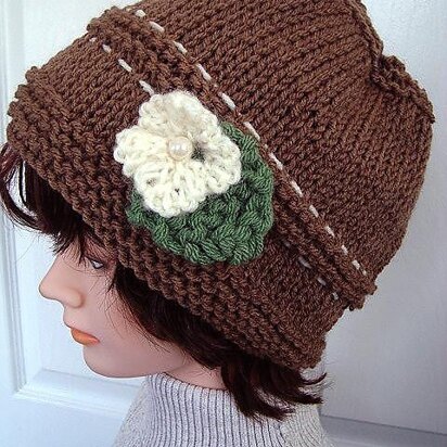 680 KNITTED Taupe Hat, baby to adult