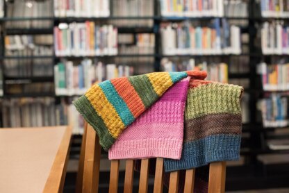 Knitting at the Library Cowl