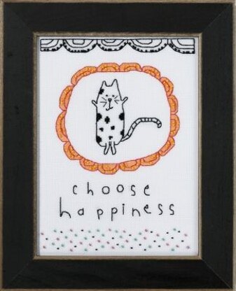 Mill Hill Choose Happiness Sentiments Cross Stitch Kit