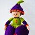 Crocus Flower Doll Knitting Pattern