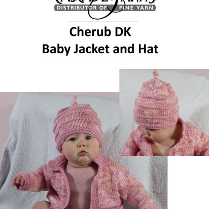 Baby Jacket and Hat in Cascade Cherub DK - C103