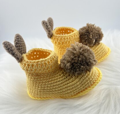 Easy Bunny Baby Booties Crochet Pattern – Available in English and ...