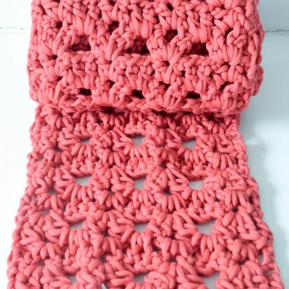 Clusters and Vs Lace Scarf