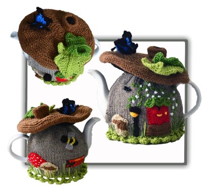 Faerie Brown Mushroom House Tea Cosy