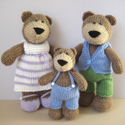 The Three Bears - knitting pattern