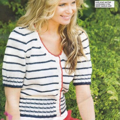 Nautical Striped Cardigan