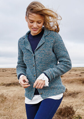 Braden Cardigan in Rowan Valley Tweed - Downloadable PDF