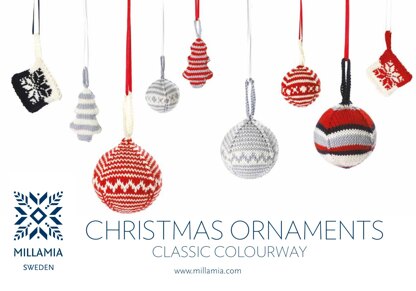 "Christmas Ornaments" - Knitting Pattern For Christmas in MillaMia Naturally Soft Merino