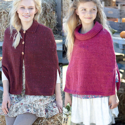 Cape and Cloak in Sirdar Harrap Tweed DK - 7395 - Downloadable PDF