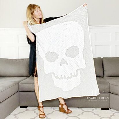 Skeleton Throw Blanket