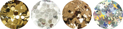 Tonic Studios Nuvo Pure Sheen Confetti 4/Pkg - Golden Years