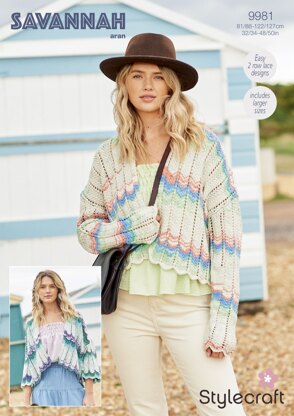 Cardigans in Stylecraft Savannah - 9981 - Downloadable PDF