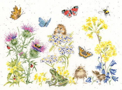 Bothy Threads Wildflower Memories Cross Stitch Kit - 39 x 29cm