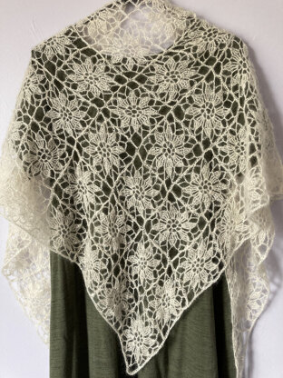 White Swan Shawl