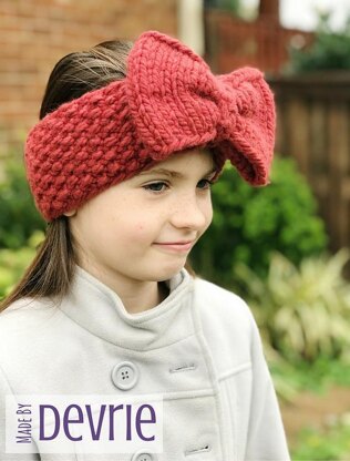 Giant Bow Ear Warmer