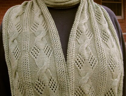 The Baltimore Cable Lace Scarf