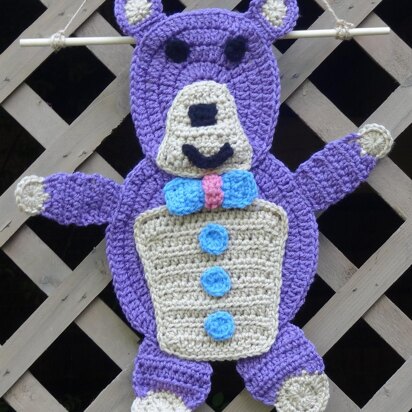 Baby Bear Wall Hanging, Applique