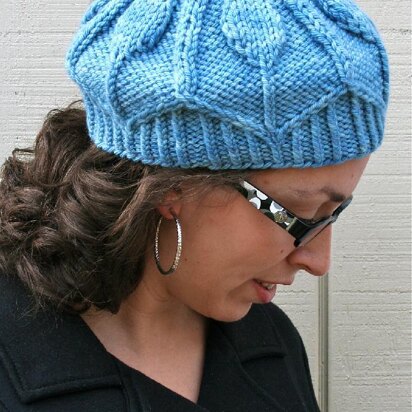 Blue Ice Beret - knitting pattern