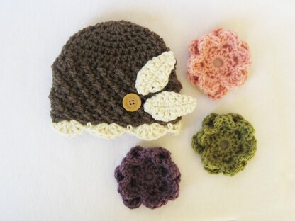 Interchangeable Beanie & Flowers