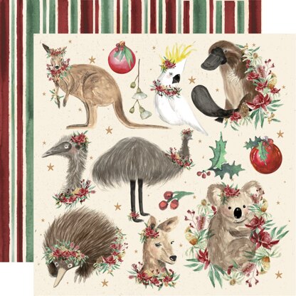 Kaisercraft Under The Gum Leaves Double-Sided Cardstock 12"X12" 10/Pkg - Fauna