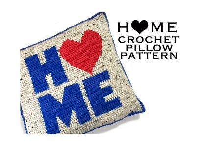 HOME Crochet Pillow