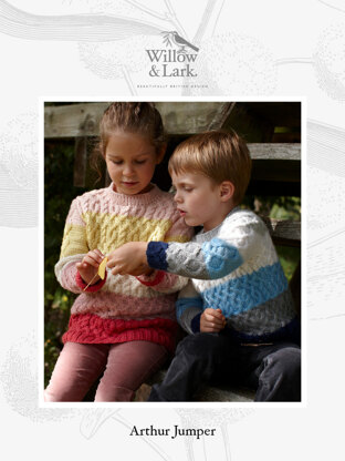"Arthur Jumper" - Sweater Knitting Pattern in Willow & Lark Nest