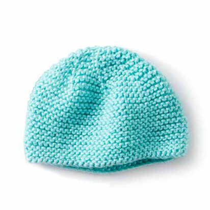 Mini Garter Stitch Knit Cap in Caron Simply Soft - Downloadable PDF