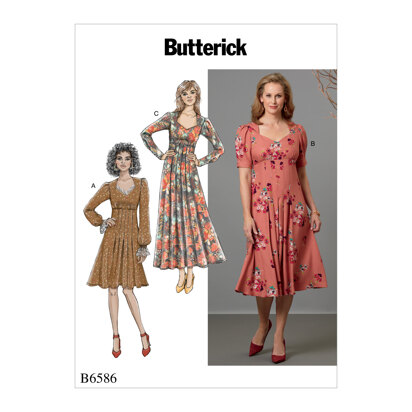 Butterick Damenkleid B6586 - Schnittmuster