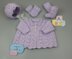 Meg Baby Cardigan, Hat, Mitts & Booties knitting pattern