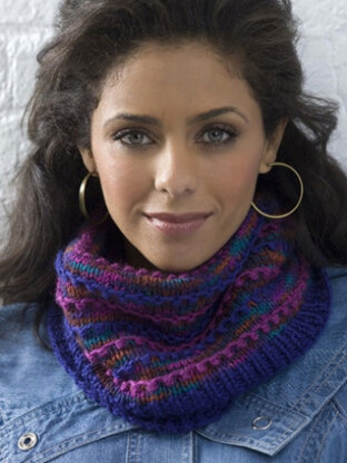 Colorful Cowl in Caron Simply Soft and Simply Soft Collection - Downloadable PDF