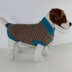 Chunky Stripe Garter Stitch Dog Coat