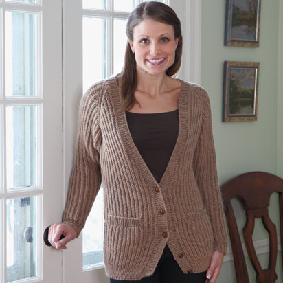 Valley Yarns 358 Fisherman's Rib Cardigan