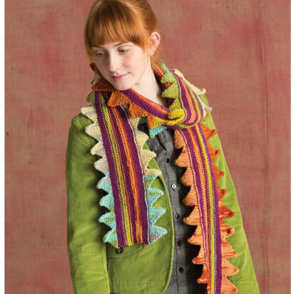 Sawtooth Edge Scarf in Classic Elite Yarns Liberty Wool Solids - Downloadable PDF