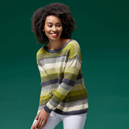 Kim Colour Merge Jumper in West Yorkshire Spinners ColourLab - DBP0147 - Downloadable PDF