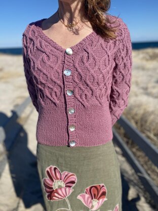 Art Nouveau Cabled Cardigan