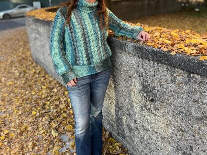 Turtleneck Sweater "Malachite"