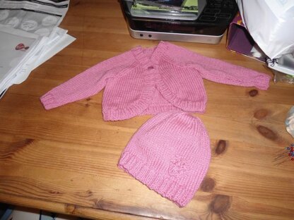 Megan's Cardi and Hat