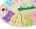 Easter Applique. Wall Plaque. Crochet Letters. Bunny Embellishment. Easter Pattern.