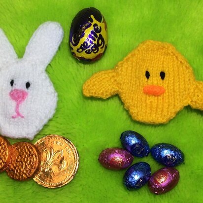 Easter Bunny and Chick Coin / Choc Egg Gift Bags