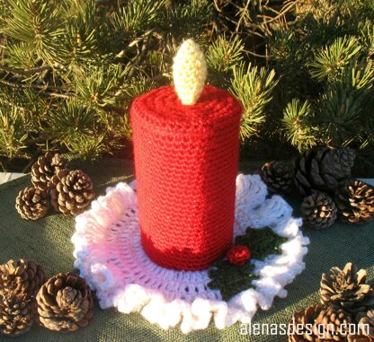 Crochet Christmas Candle