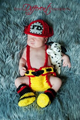 Newborn Firefighter Outfit