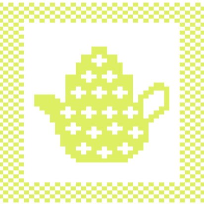 Mini Flower Teapot Dishcloth
