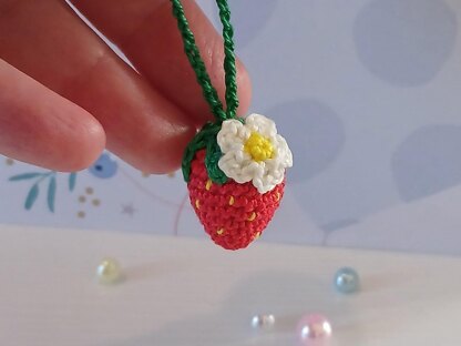 Blooming Strawberry Keychain