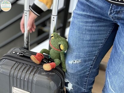 Jabka The Traveling Frog Amigurumi