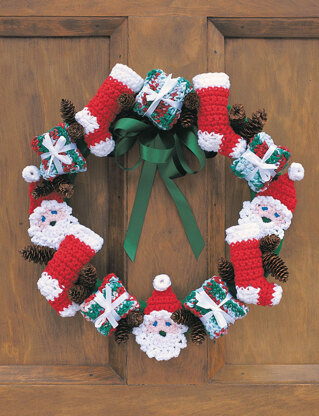 Merry Christmas Wreath in Lily Sugar 'n Cream Solids