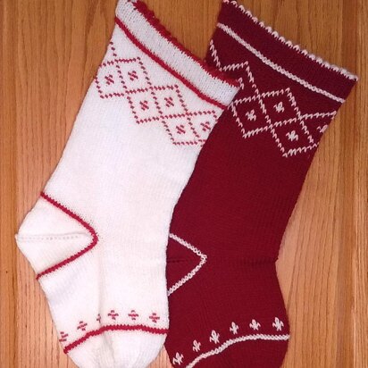 Beaded Diamonds Stocking