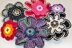 Button Flower Pin